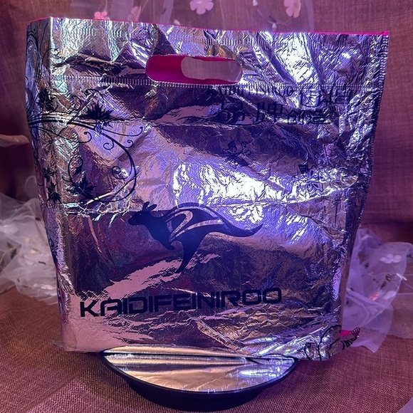 NWT Vegan Blue/Brown Crossbody. So amazingly soft. - Picture 11 of 11